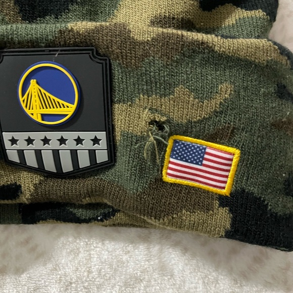 NBA Golden State Warriors Winter Knit Beanie Hat  Camouflage New Ultra Game - Picture 6 of 6